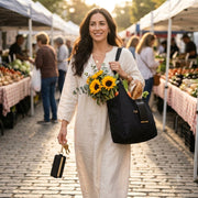 Lightweight water-resistant ripstop nylon Galaxo tote
