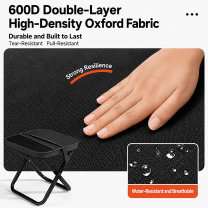 2-in-1 Crossbody Folding Stool – Portable Seat Bag